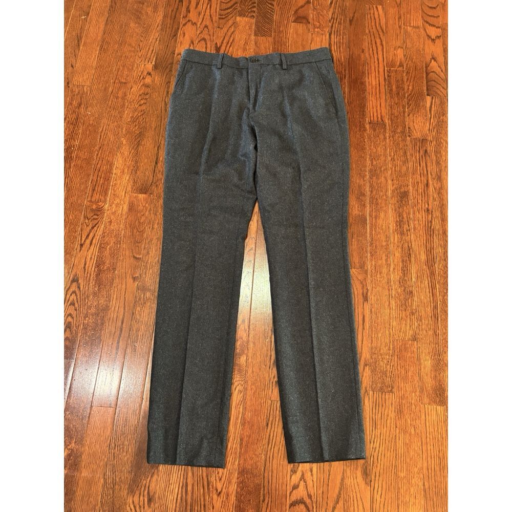 Wills Huckberry Stretch Wool Blue Flannel Pants 34x33